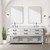 Lexora Norwalk 72 inch W White Oak Double Sink Vanity Cabinet, Cultured Marble Top, and 34 in Mirrors - LVN72DM310