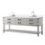 Lexora Norwalk 80 inch W White Oak Double Sink Vanity Cabinet, White Quartz Top, and Faucet Set - LVN80DM201