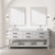 Lexora Norwalk 80 inch W White Oak Double Sink Vanity Cabinet, Cultured Marble Top, and 36 in Mirrors - LVN80DM310