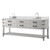 Lexora Norwalk 84 inch W White Oak Double Sink Vanity Cabinet, Cultured Marble Top, and Faucet Set - LVN84DM301