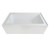 Lexora Provenza 60 in L x 30 inch W White Alcove Bathtub with Left Drain and Chrome Hardware - LBPV6030LC