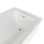 Lexora Provenza 60 in L x 30 inch W White Alcove Bathtub with Right Drain and Chrome Hardware - LBPV6030RC