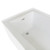 Lexora Provenza 60 in L x 32 inch W White Alcove Bathtub with Left Drain and Chrome Hardware - LBPV6032LC