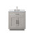 Lexora Abbey 30 inch W White Oak Vanity Cabinet, Carrara Marble Top, and Faucet Set - LVA30SM101