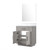 Lexora Abbey 30 inch W White Oak Vanity Cabinet Carrara Marble Countertop and 28 in Mirror - LVA30SM110