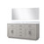 Lexora Abbey 72 inch W White Oak Double Sink Vanity Cabinet Carrara Marble Countertop and 70 in Mirror - LVA72DM110