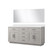 Lexora Abbey 72 inch W White Oak Double Sink Vanity Cabinet White Quartz Countertop and 70 in Mirror - LVA72DM210