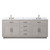 Lexora Abbey 80 inch W White Oak Double Sink Vanity Cabinet, Carrara Marble Top, and Faucet Set - LVA80DM101