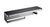 Lexora Bagno Bianca Stainless Steel Black Glass Shelf with Towel Bar & Robe Hook in Gun Metal - LSTR18152GMBG