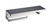 Lexora Bagno Bianca Stainless Steel Black Glass Shelf with Towel Bar & Robe Hook in Brushed Nickel - LSTR18152BNBG