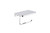 Lexora Bagno Bianca Stainless Steel White Glass Shelf with Toilet Paper Holder in Chrome - LSP18152PCWG