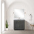 Lexora Abbey 36 inch W Black Oak Vanity Cabinet - LVA36SJ000