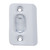 JVJ 90829 Polished Chrome 1-3/16" X 2-1/4" Strike Plate w/ Hole (Bulk), Composition Steel (Patent Pending)