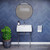 Swiss Madison SM-CS711-3 Claire 24" Console Sink White Sink Chrome Legs with 8" Widespread Holes