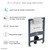 Swiss Madison SM-WC428 Fantome H Concealed Toilet Tank Carrier System for Top Flush Swiss Madison SM-WC428 Fantome H Concealed Toilet Tank Carrier System for Top Flush