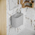 Swiss Madison SM-WS340E Terre 17.5" Right Side Faucet Wall-Mount Bathroom Sink in Pashmina Grey