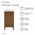 Swiss Madison SM-BV560WN Cascade 18" Bathroom Vanity - Brown Oak With Sink