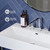 Swiss Madison SM-CS712-3 Claire 30" Console Sink White Sink Chrome Legs with 8" Widespread Holes