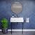 Swiss Madison SM-CS772-3 Claire 30" Console Sink White Sink Black Legs with 8" Widespread Holes