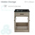 Swiss Madison SM-BV432MB Burdon 24 in. Brown Oak Bathroom Vanity With Black Ceramic Sink Top