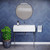 Swiss Madison SM-CS713-3 Carre 36" Console Sink White Sink Chrome Legs with 8" Widespread Holes