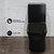 Swiss Madison SM-1T106GB Concorde One Piece Square Toilet Dual Flush - Glossy Black 1.1/1.6 gpf
