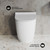 Swiss Madison SM-WK514-01C St. Tropez Back to Wall Concealed Tank Toilet Bowl Bundle in Glossy White