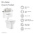 Swiss Madison SM-WK530-01C Carre Back to Wall Toilet Bowl Bundle - Glossy White