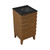 Swiss Madison SM-BV560WNMB Cascade 18" Brown Oak Bathroom Vanity With Black Ceramic Sink Top