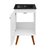 Swiss Madison SM-BV650MB Manoir 18 in. White Bathroom Vanity With Black Ceramic Sink Top