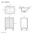 Swiss Madison SM-BV470B-3 Cascade 24" Black Oak Bathroom Vanity With White, 3-Hole Ceramic Sink Top