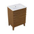 Swiss Madison SM-BV470BK-3 Cascade 24" Brown Oak Bathroom Vanity With White, 3-Hole Ceramic Sink Top