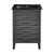 Swiss Madison SM-BV470B-3MB Cascade 24 in. Black Oak Bathroom Vanity With Black, 3-Hole Ceramic Sink Top