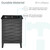 Swiss Madison SM-BV470B-3MB Cascade 24 in. Black Oak Bathroom Vanity With Black, 3-Hole Ceramic Sink Top