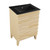 Swiss Madison SM-BV470MB Cascade 24" Natural Oak Bathroom Vanity With Black Ceramic Sink Top