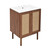 Swiss Madison SM-BV662WN-3 Classe 24" Brown Oak Bathroom Vanity With White, 3-Hole Ceramic Sink Top