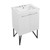 Swiss Madison SM-BV212-3 Annecy 24" White Bathroom Vanity With White, 3-Hole Ceramic Sink Top