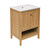 Swiss Madison SM-BV240-3 Château 24" Freestanding Bathroom Vanity - Golden Oak with 3-Hole Centerset Sink Top