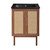 Swiss Madison SM-BV662WNMB Classe 24 in. Brown Oak Bathroom Vanity With Black Ceramic Sink Top