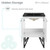 Swiss Madison SM-BV212-3MB Annecy 24 in. White Bathroom Vanity With Black, 3-Hole Ceramic Sink Top