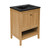 Swiss Madison SM-BV240-3MB Château 24" Freestanding Bathroom Vanity - Golden Oak with Black 3-Hole Centerset Sink Top