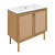 Swiss Madison SM-BV663-3 Classe 36" Brown Bathroom Vanity With White, 3-Hole Ceramic Sink Top