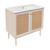 Swiss Madison SM-BV663W-3 Classe 36" White Oak Bathroom Vanity With White, 3-Hole Ceramic Sink Top