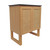 Swiss Madison SM-BV810-3MB Arles 30" Natural Oak Bathroom Vanity With Black, 3-Hole Ceramic Sink Top