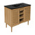Swiss Madison SM-BV374-3MB Bron 36" Freestanding Bathroom Vanity - Golden Oak with Black 3-Hole Widespread Sink Top