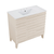 Swiss Madison SM-BV471W-3 Cascade 36" White Oak Bathroom Vanity With White, 3-Hole Ceramic Sink Top