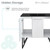Swiss Madison SM-BV213MB Annecy 36 in. White Bathroom Vanity With Black Ceramic Sink Top