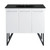 Swiss Madison SM-BV213-3MB Annecy 36" White Bathroom Vanity With Black, 3-Hole Ceramic Sink Top