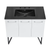 Swiss Madison SM-BV213-3MB Annecy 36" White Bathroom Vanity With Black, 3-Hole Ceramic Sink Top