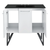 Swiss Madison SM-BV213-3MB Annecy 36" White Bathroom Vanity With Black, 3-Hole Ceramic Sink Top